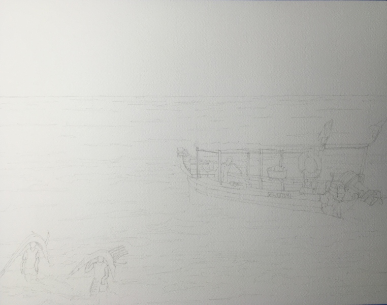 3 Primative boat drawing